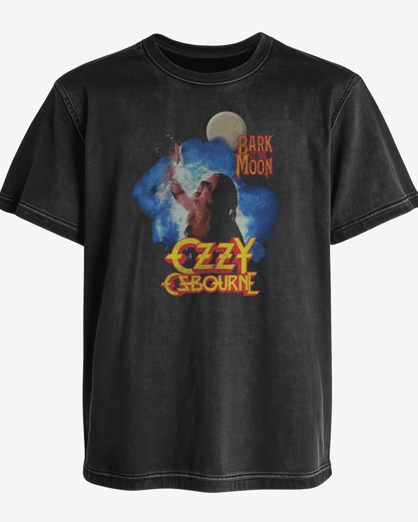 Polera desgastada Ozzy Osbourne Ladrando a la Luna