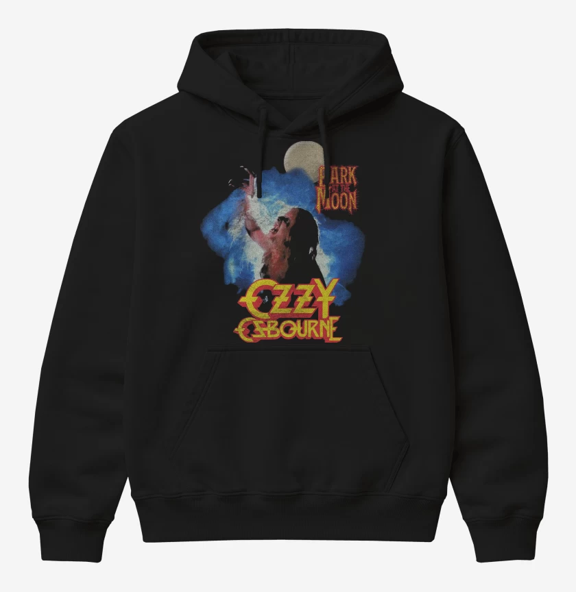 Poleron Canguro básico Ozzy Osbourne Ladrando a la Luna