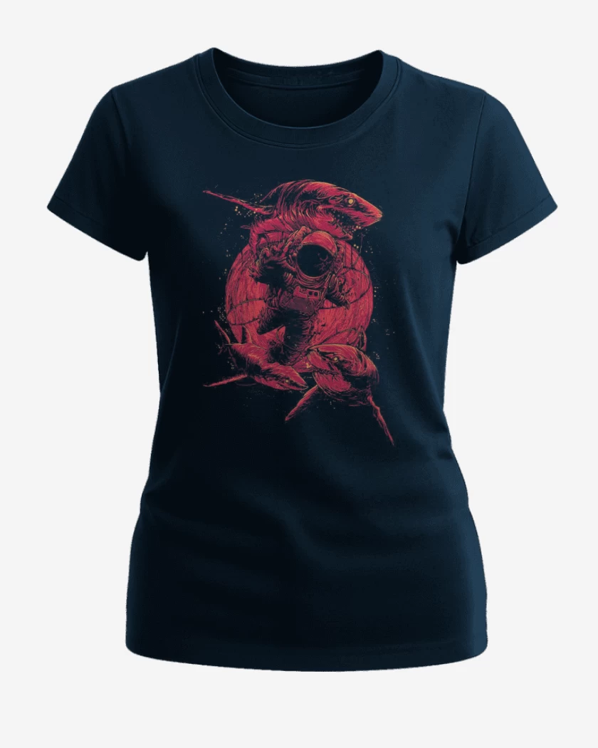 Polera de Mujer Azul Marino de Astronauta 4