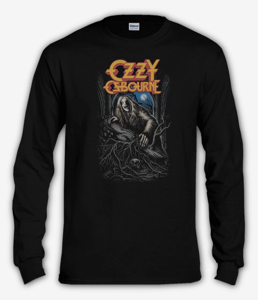 Polera manga larga Negro de Ozzy Osbourne Lobo