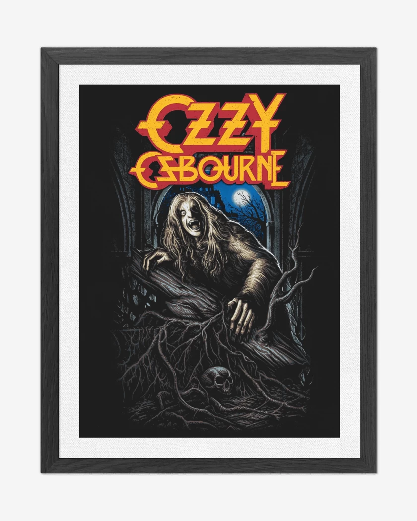 Cuadro decorativo Negro de Ozzy Osbourne Lobo