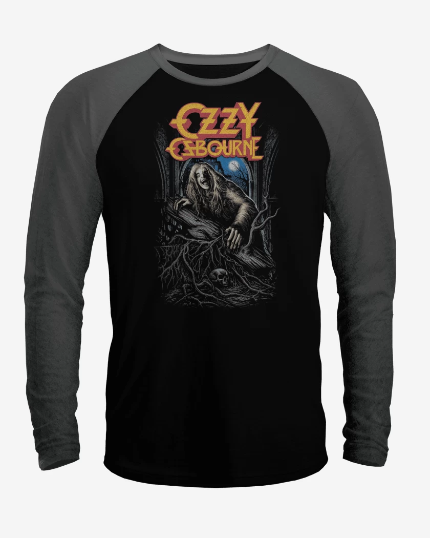 Polera Raglan Ozzy Osbourne Lobo