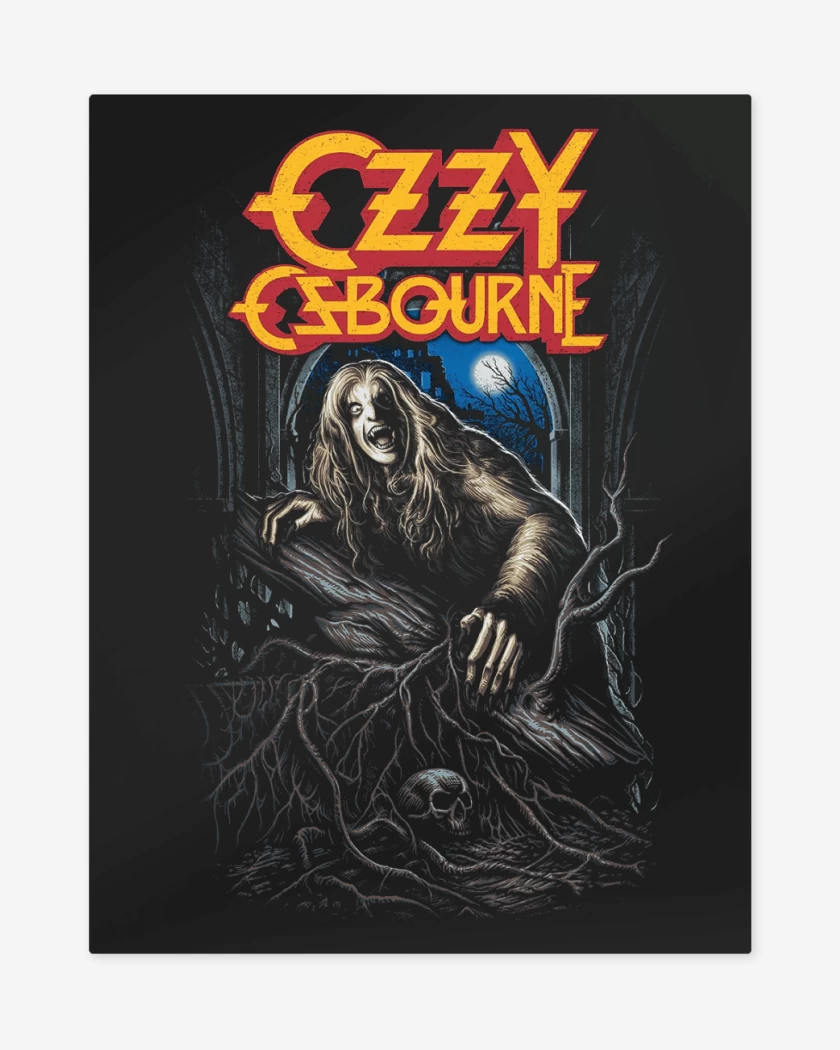 Print metalico Negro de Ozzy Osbourne Lobo