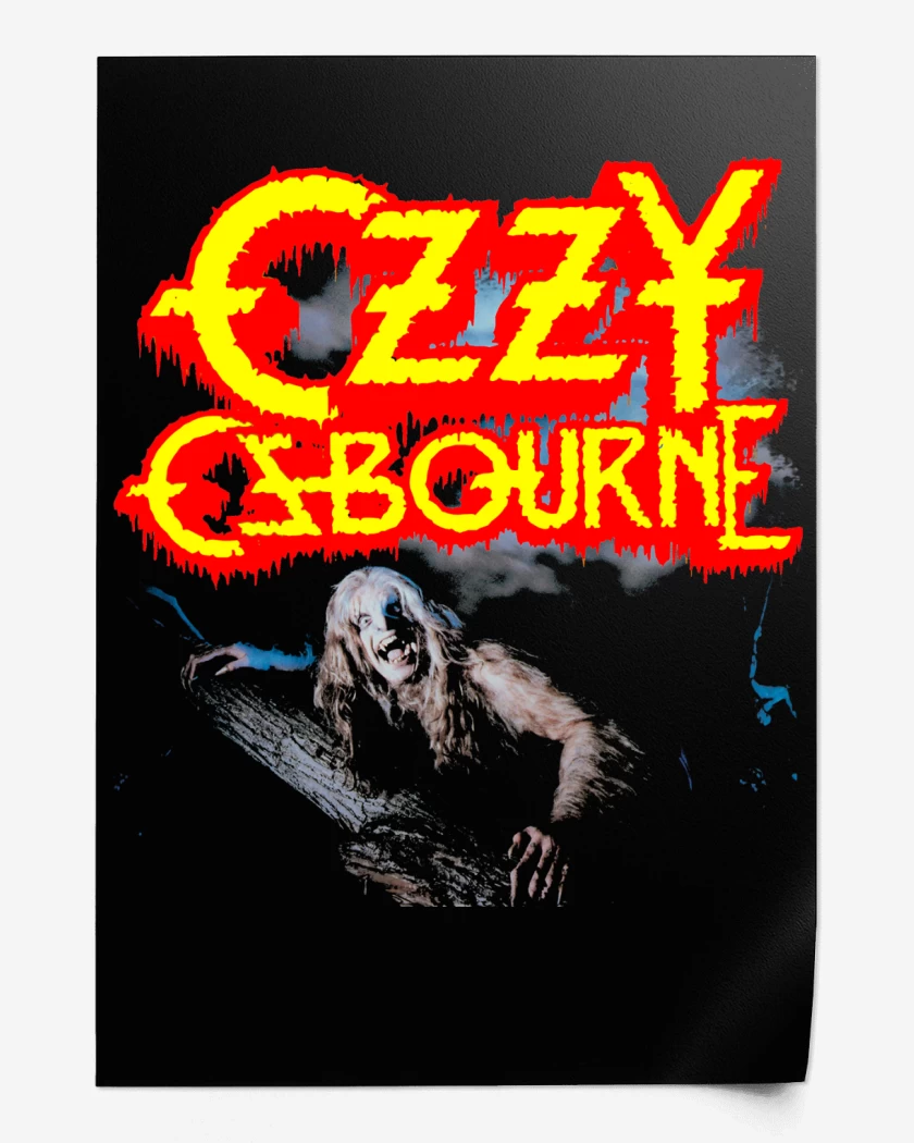Print Ozzy Osbourne Bark At The Moon