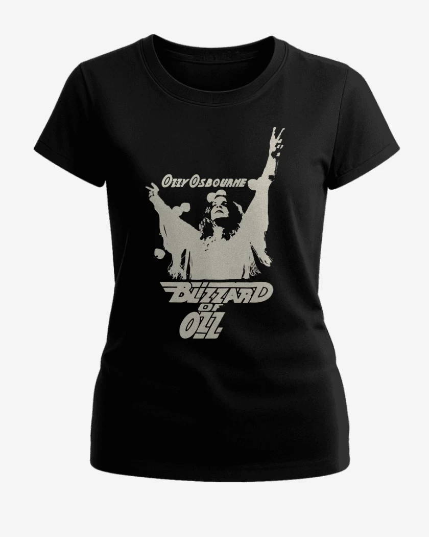 Polera de Mujer Negro de Ozzy Osbourne Blizz