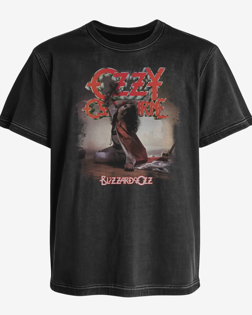 Polera desgastada Ozzy Osbourne Blizzard of Ozz
