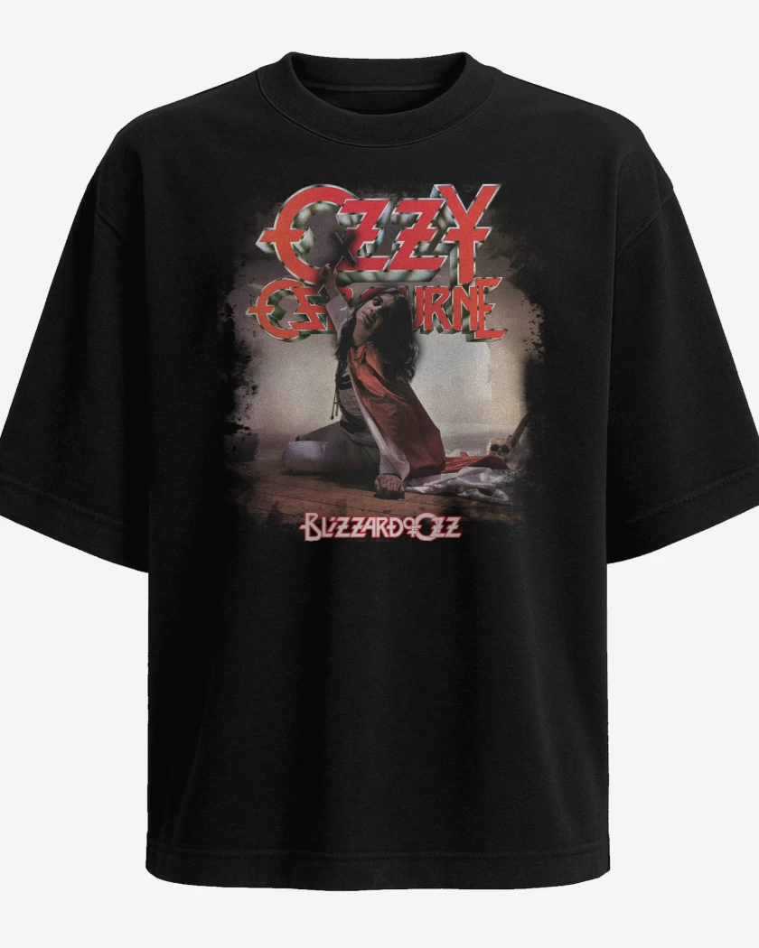 Polera Oversize Ozzy Osbourne Blizzard of Ozz