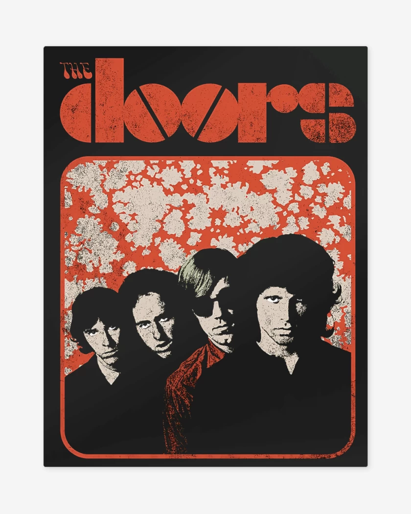 Print metalico Negro de The Doors Band