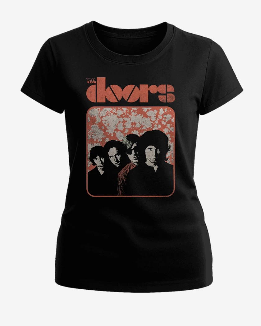 Polera de Mujer Negro de The Doors Band