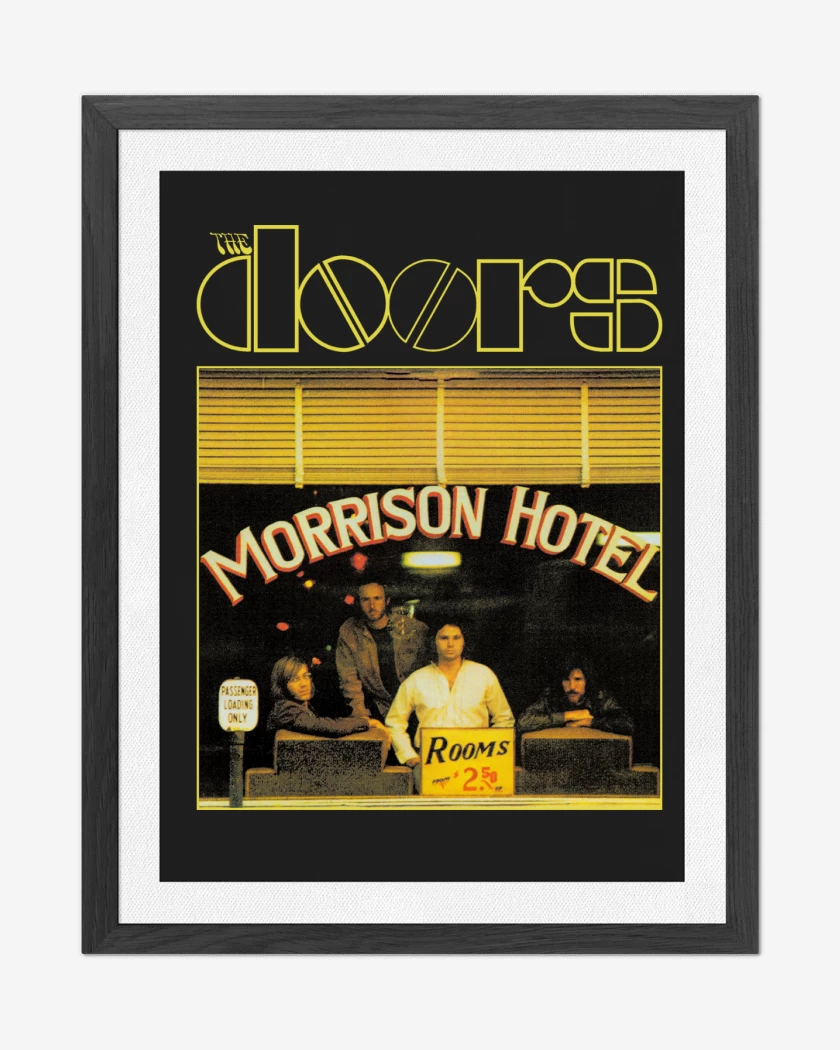 Cuadro decorativo Negro de The Doors Morrison Hotel
