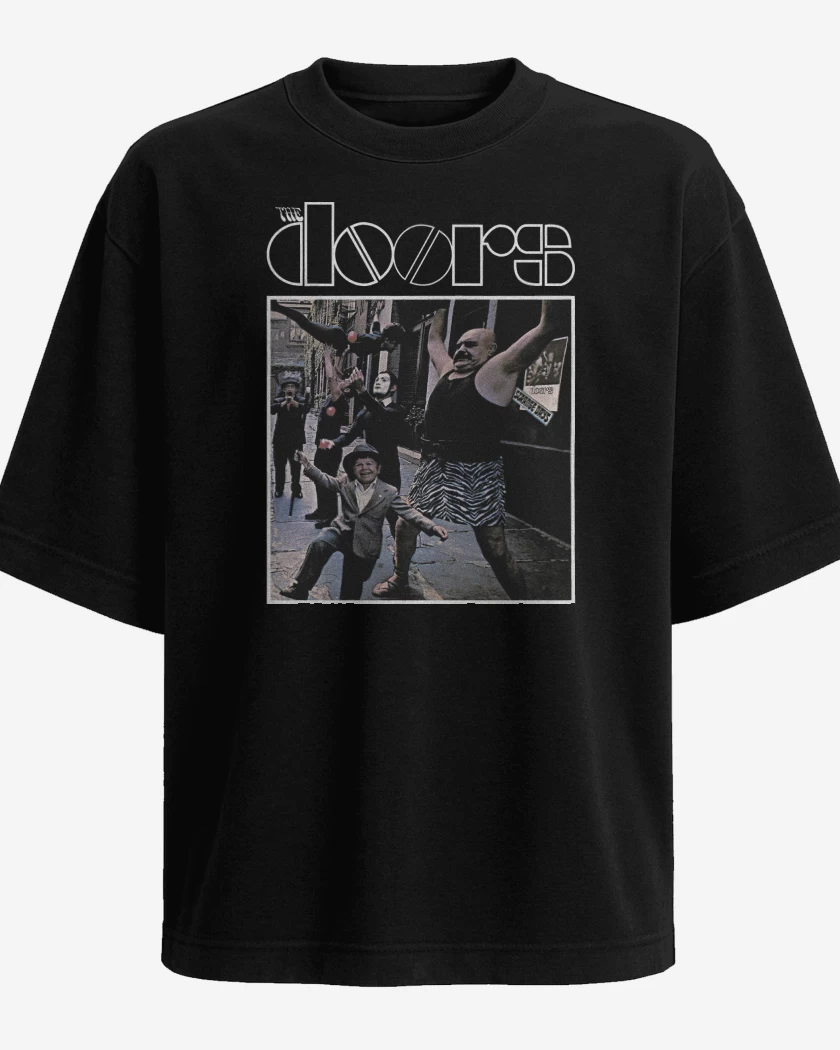 Polera Oversize Negro de The Doors Strange Days
