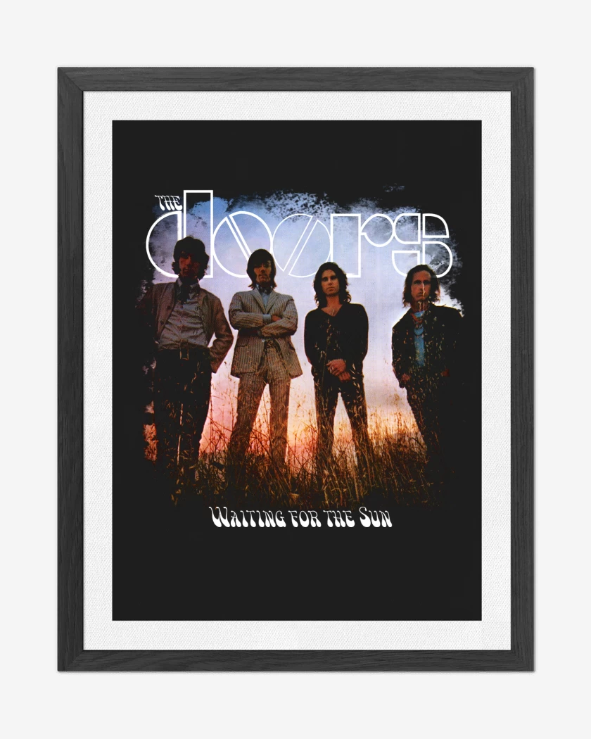 Cuadro decorativo Negro de The Doors Waiting for the Sun