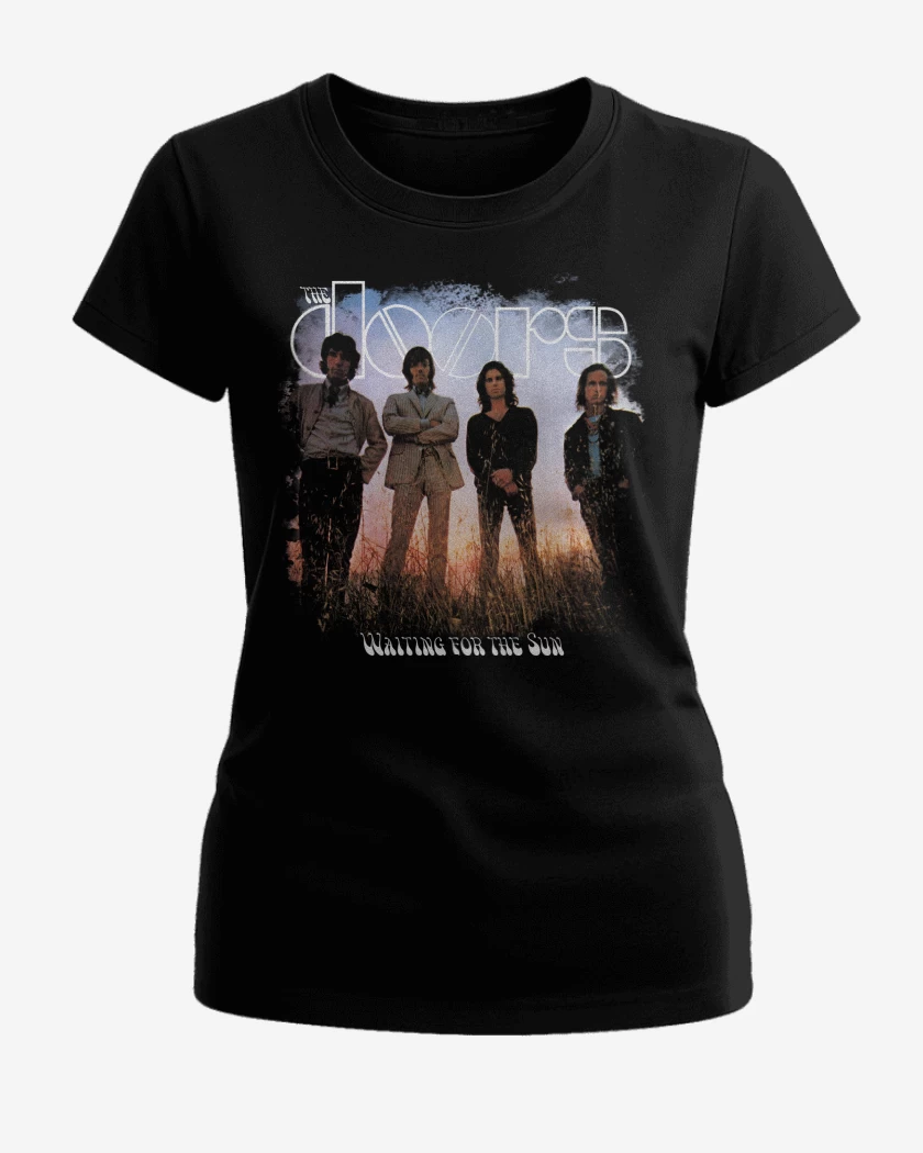 Polera de Mujer Negro de The Doors Waiting for the Sun