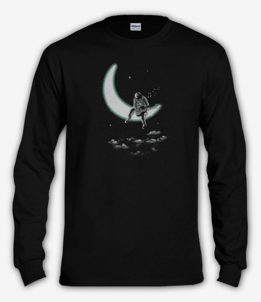 Polera manga larga Negro de Astronauta 3
