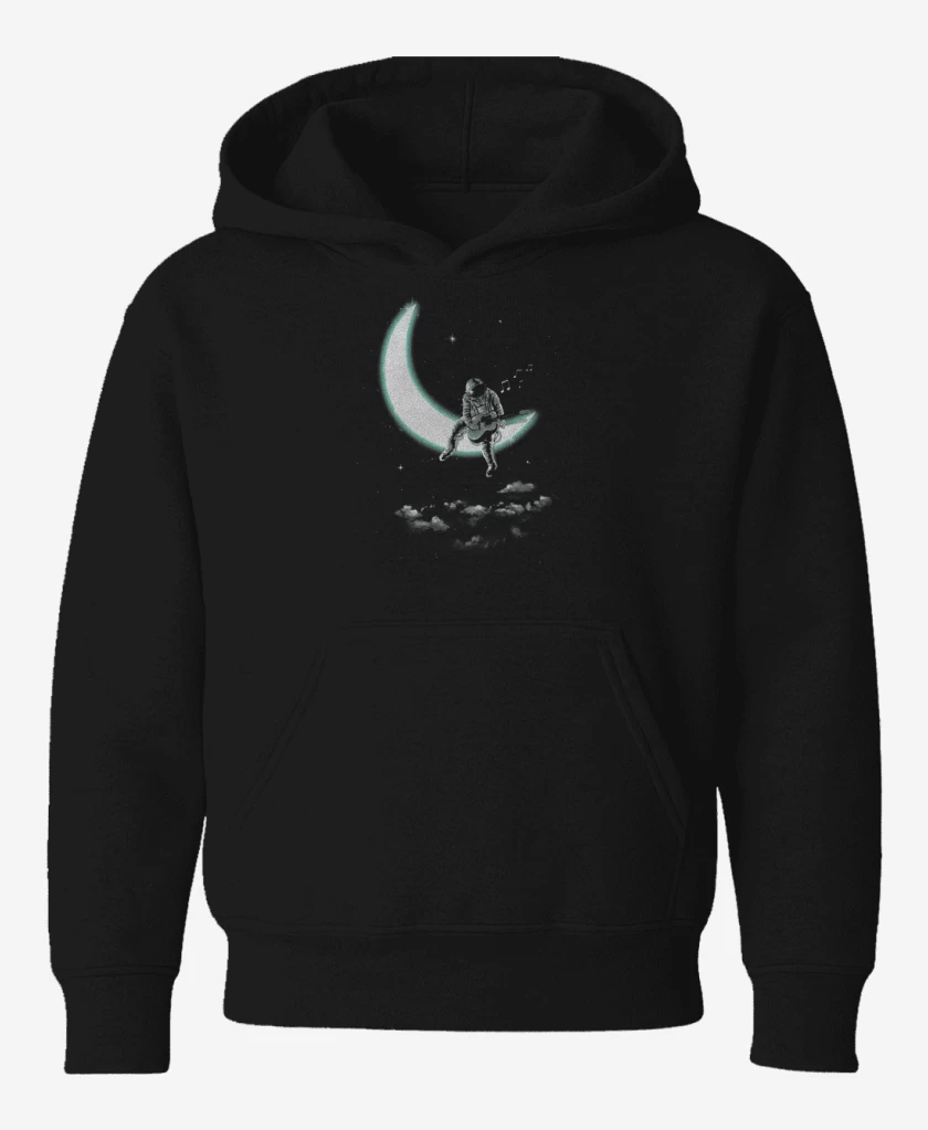 Poleron de niño Negro de Astronauta 3