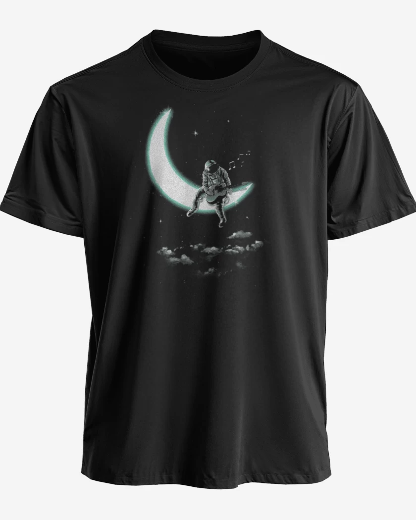 Polera premium Negro de Astronauta 3