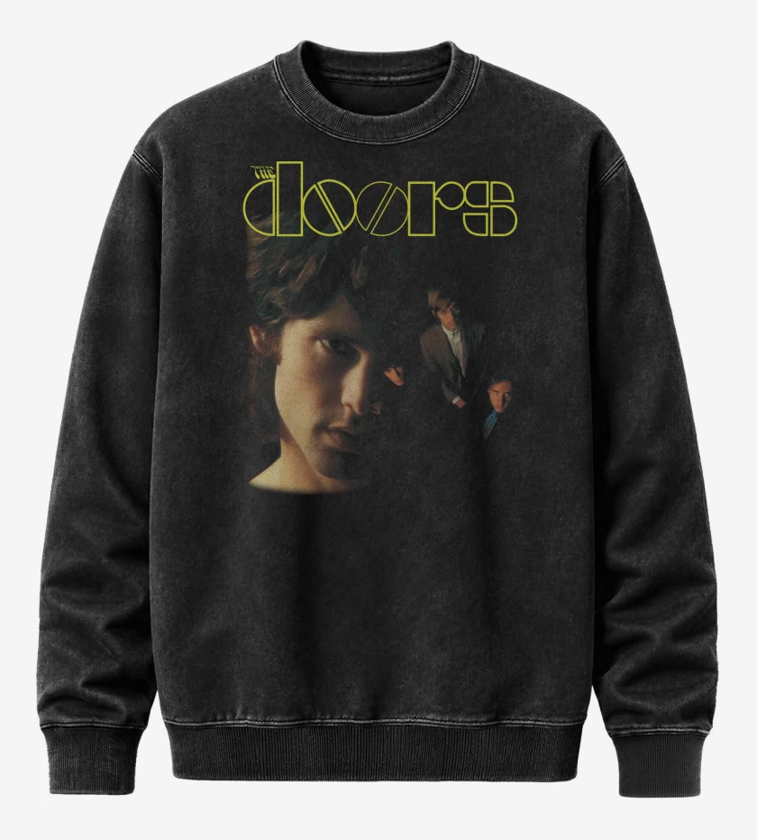 Poleron Polo Acid Wash Negro de The Doors The Doors