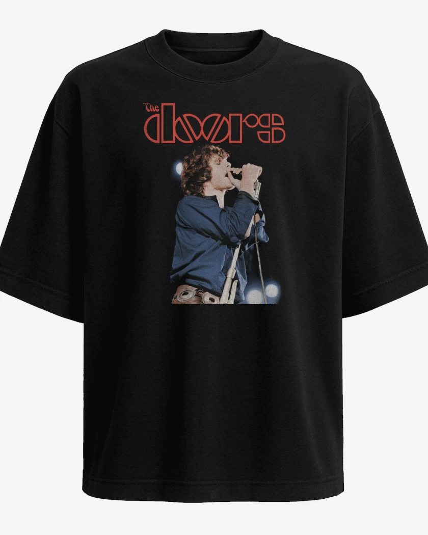 Polera Oversize Negro de The Doors Jim Morrison
