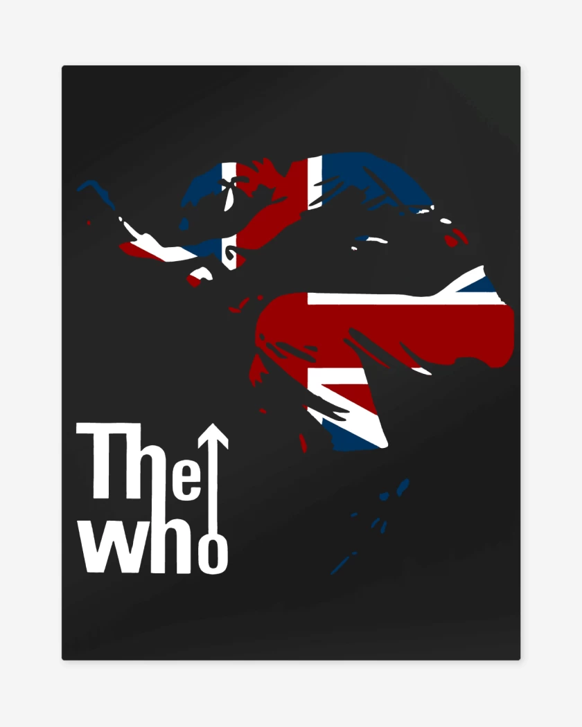 Print metalico Negro de The Who 2