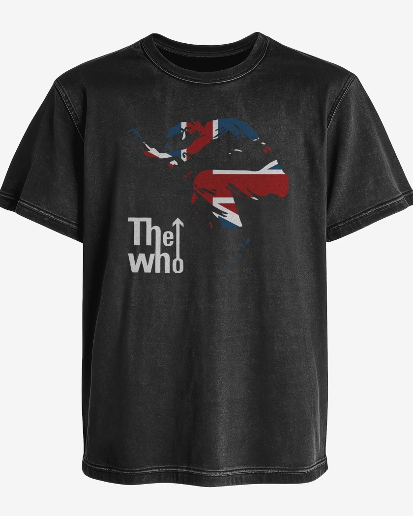 Polera desgastada Negro de The Who 2