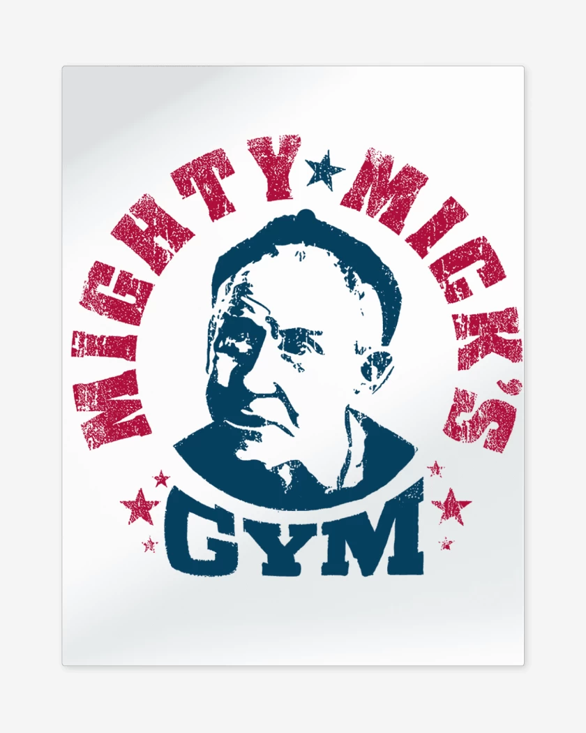 Print metalico Blanco de Mighty Micks GYM