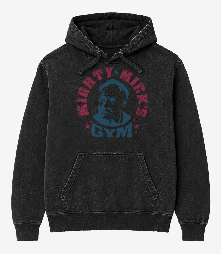 Poleron Canguro Acid Wash Negro de Mighty Micks GYM