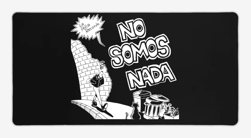 Mouse pad Gamer Negro de No somos nada
