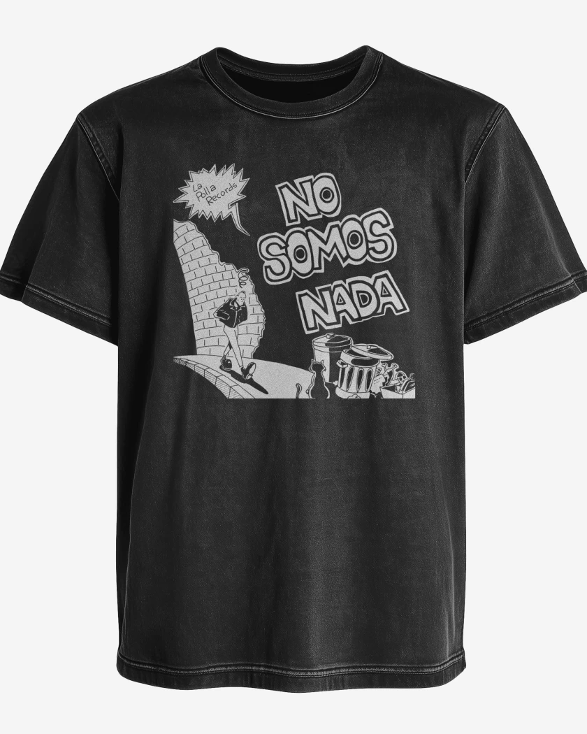 Polera desgastada Negro de No somos nada