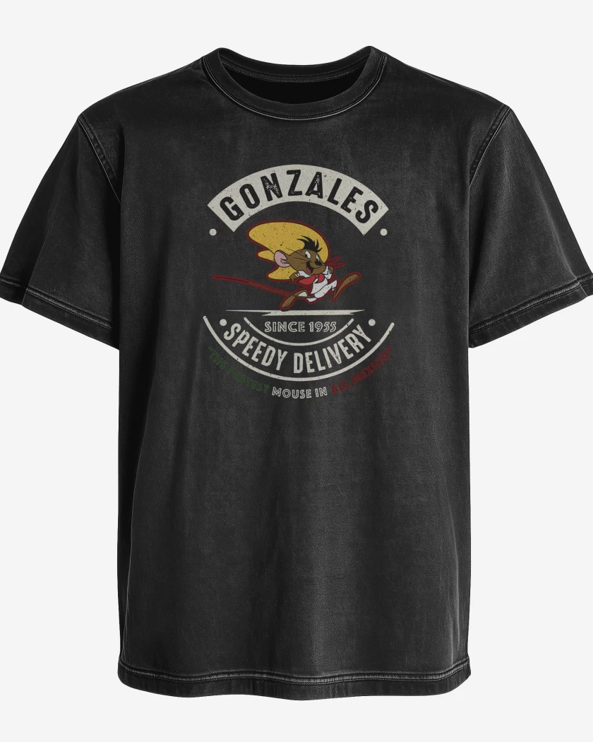 Polera desgastada Negro de Speedy Gonzales