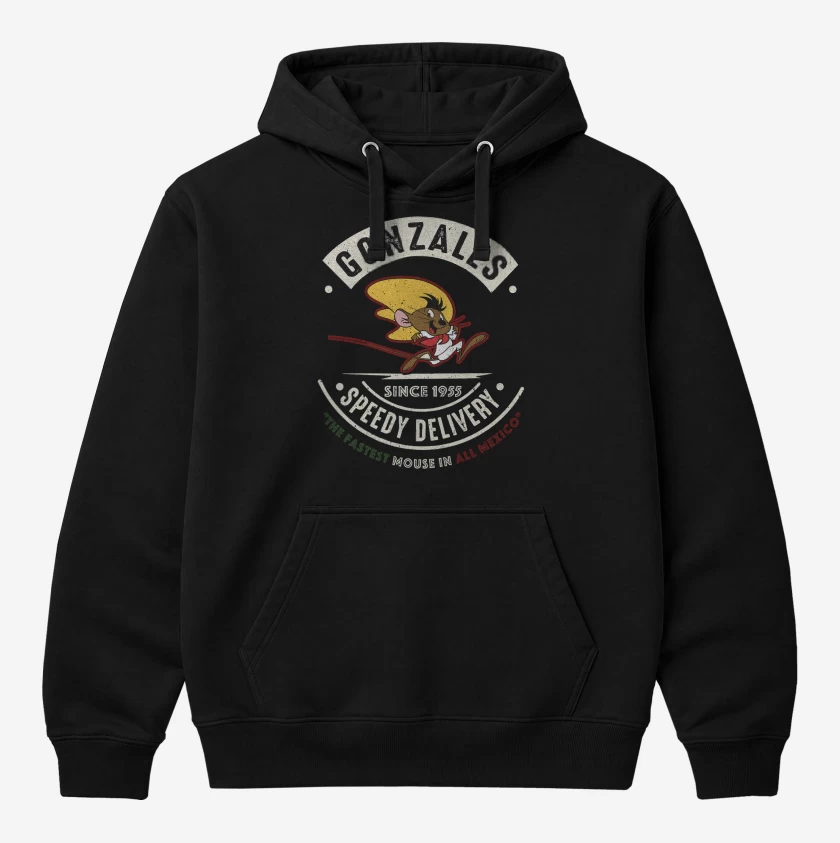 Polerón Canguro Negro de Speedy Gonzales