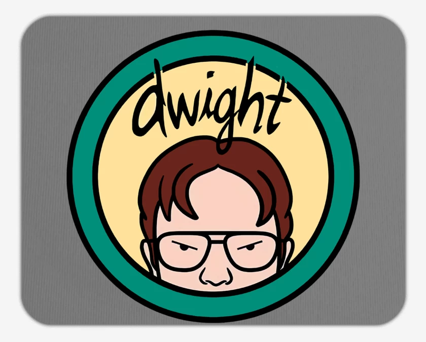 Mousepad Gris Melange de Dwight 
