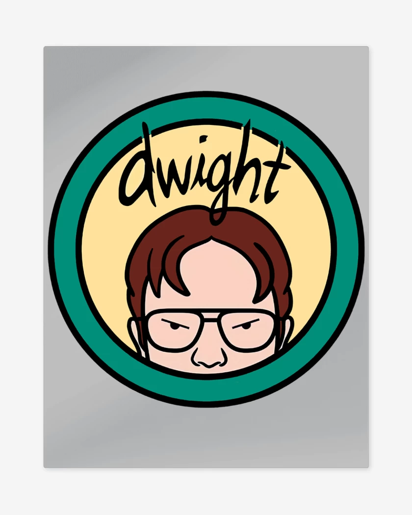 Print metalico Gris Melange de Dwight 