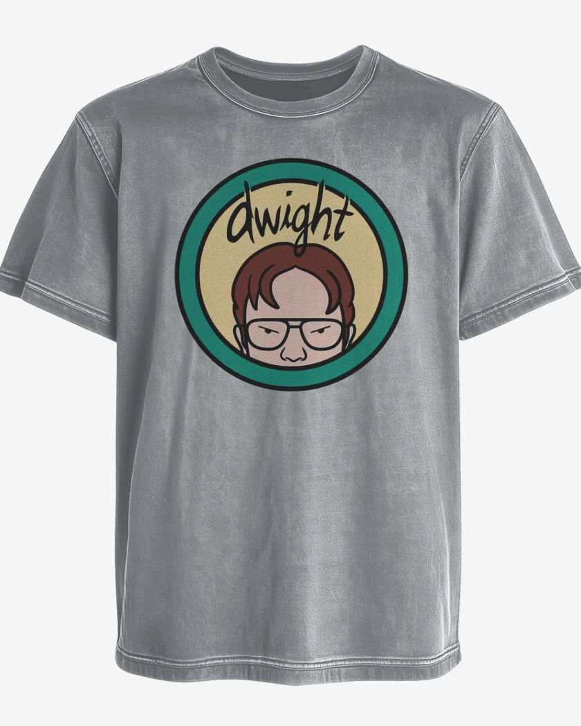 Polera desgastada Gris Melange de Dwight 