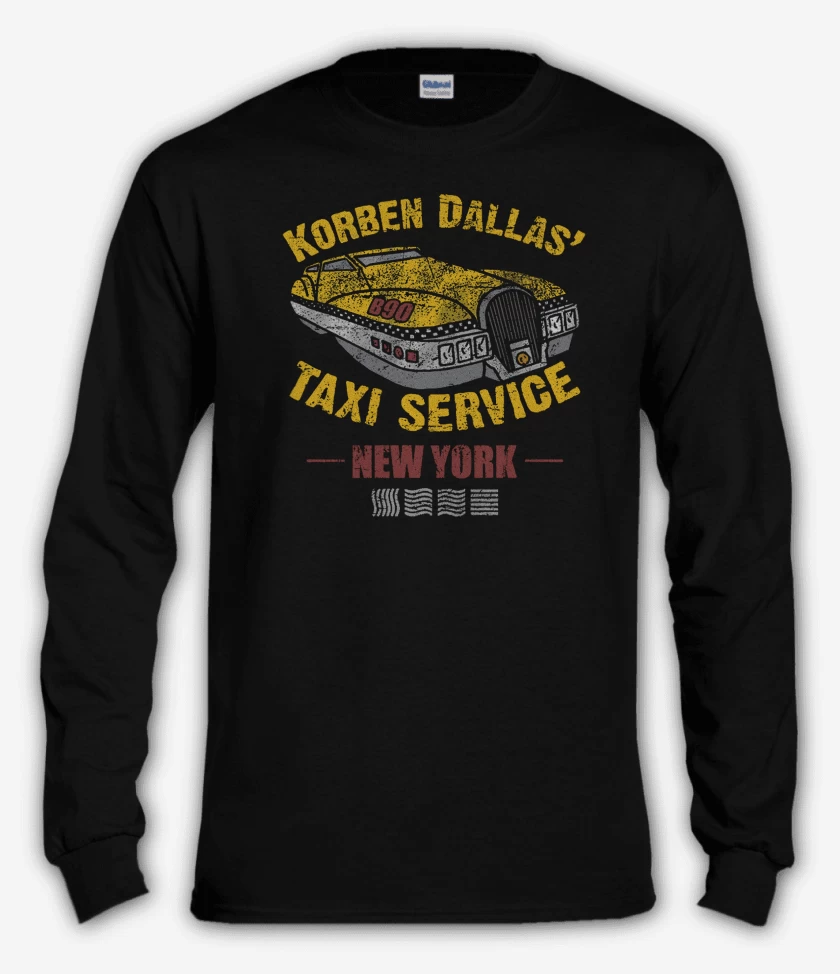 Polera manga larga Negro de Korben Dallas Taxi