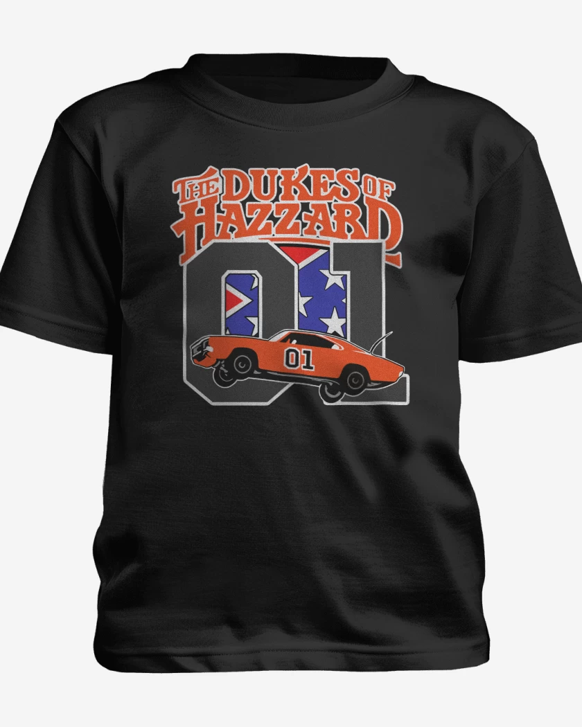 Polera de niño Negro de The dukes of Hazard 01