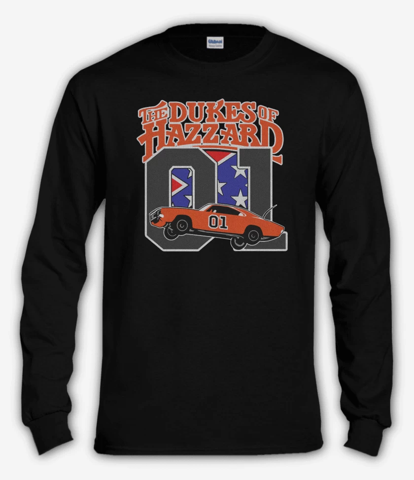 Polera manga larga Negro de The dukes of Hazard 01