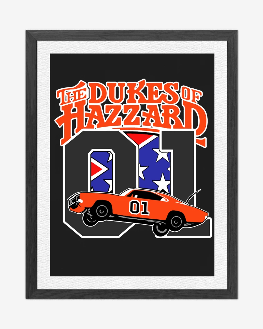 Cuadro decorativo Negro de The dukes of Hazard 01