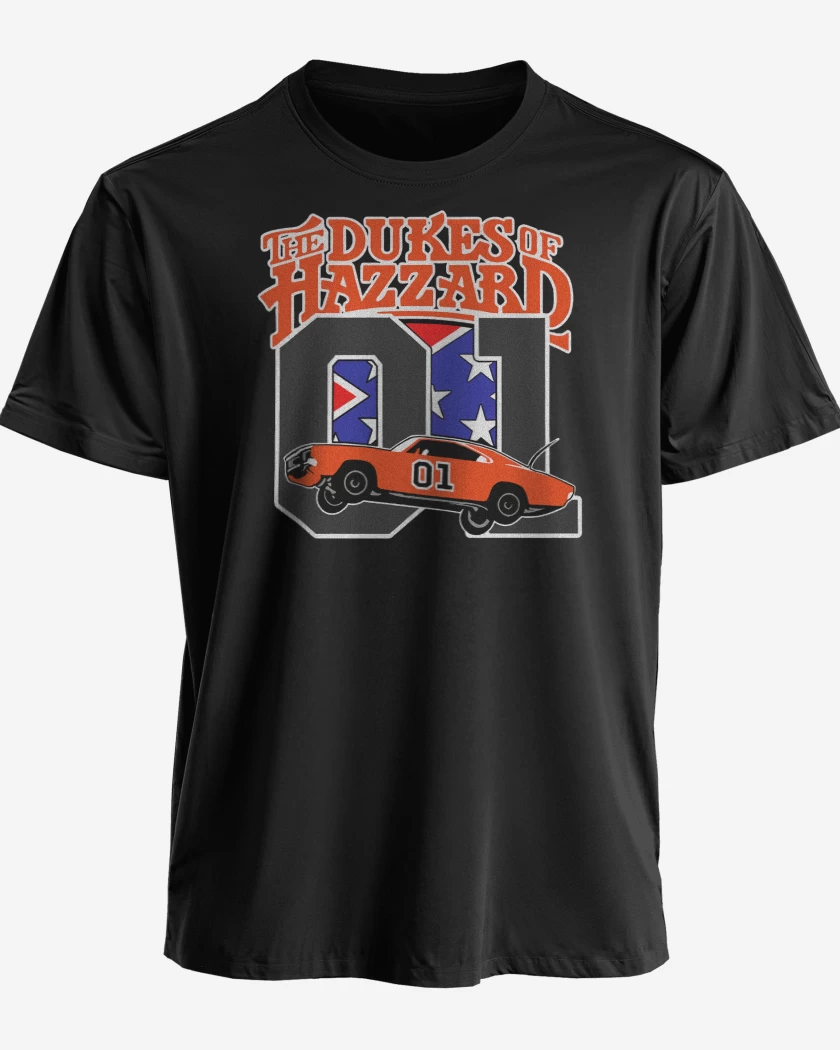 Polera premium Negro de The dukes of Hazard 01