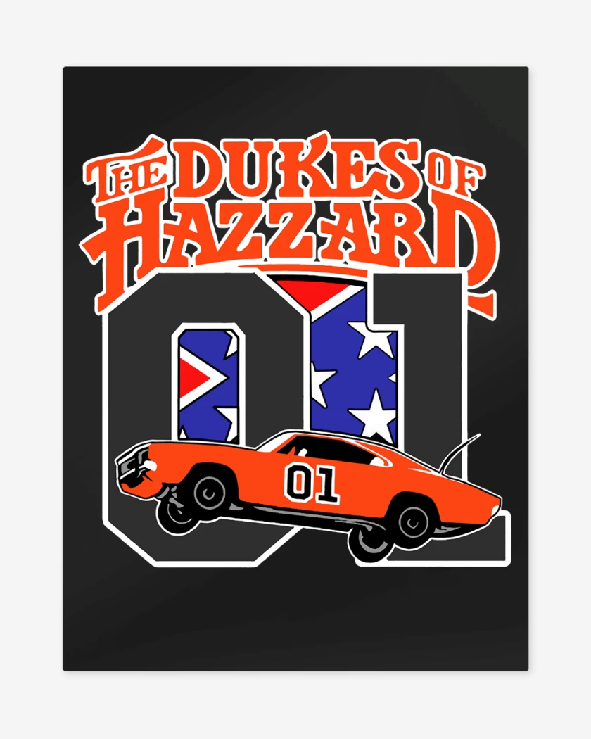 Print metalico Negro de The dukes of Hazard 01