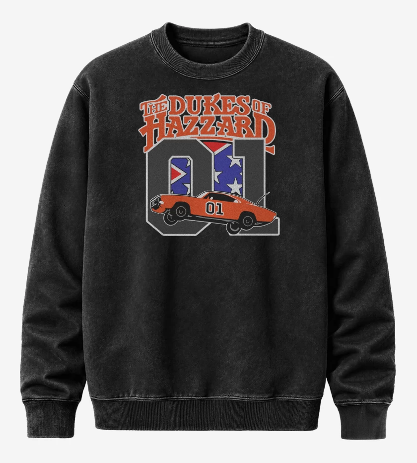Poleron Polo Acid Wash Negro de The dukes of Hazard 01