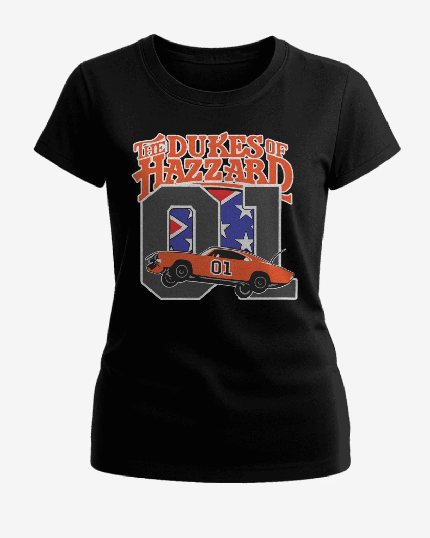 Polera de Mujer Negro de The dukes of Hazard 01