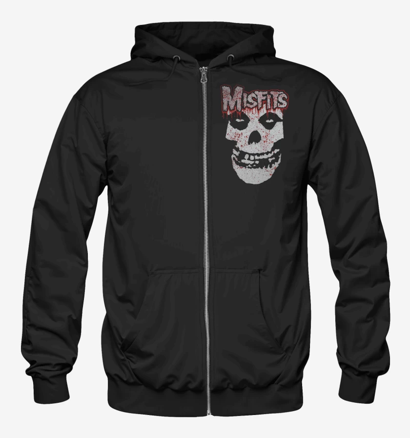 Poleron Canguro con cierre Misfits Bloody Crimson Ghost
