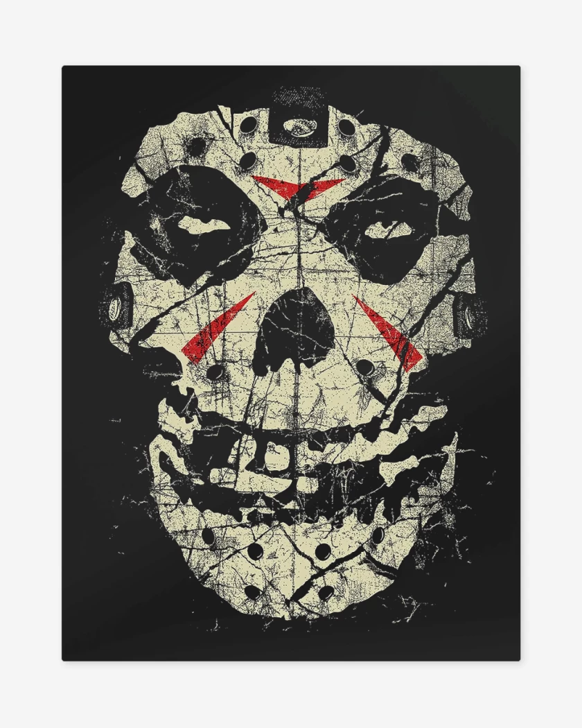 Print metalico Negro de Misfits Jason Ghost