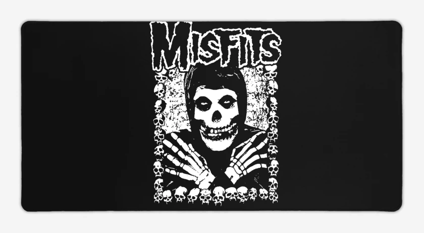 Mouse pad Gamer Misfits Crimson Skulls