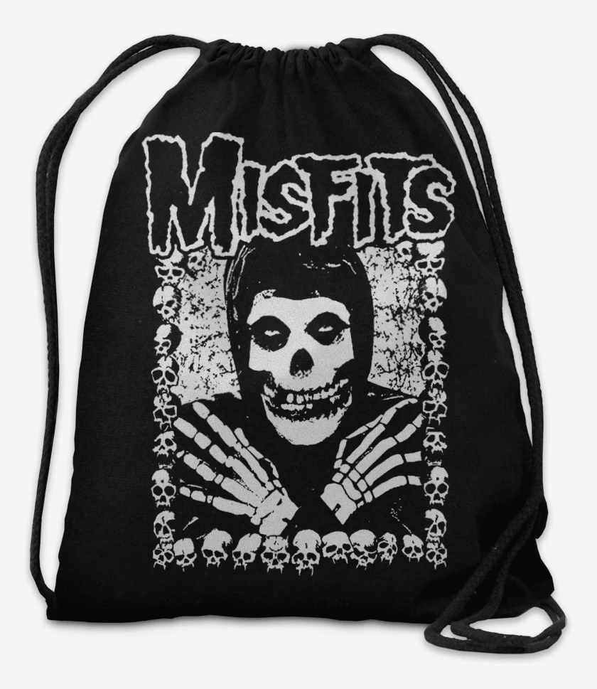 Mochila Negro de Misfits Crimson Skulls