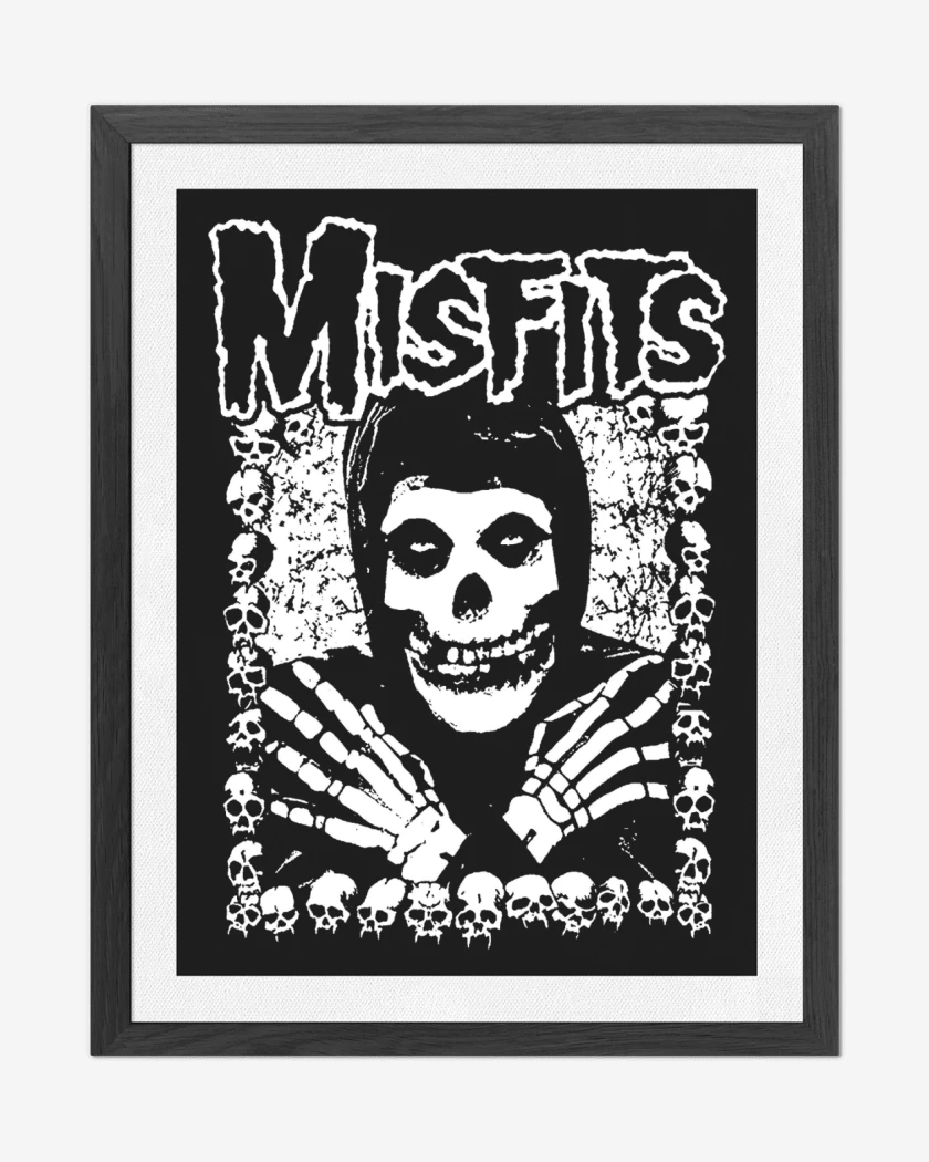 Cuadro decorativo Misfits Crimson Skulls