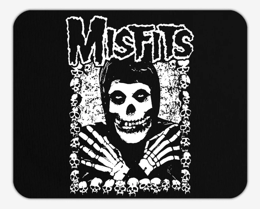 Mousepad Misfits Crimson Skulls