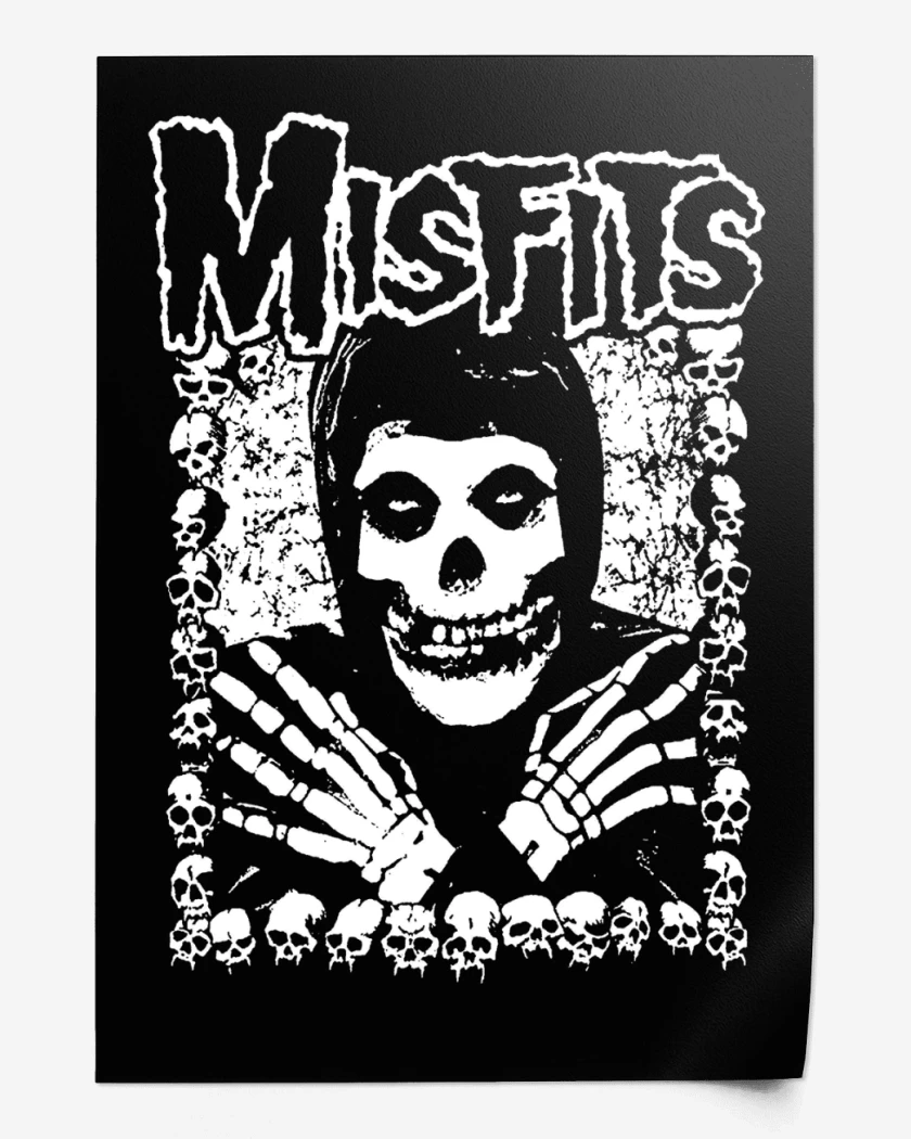 Print Misfits Crimson Skulls