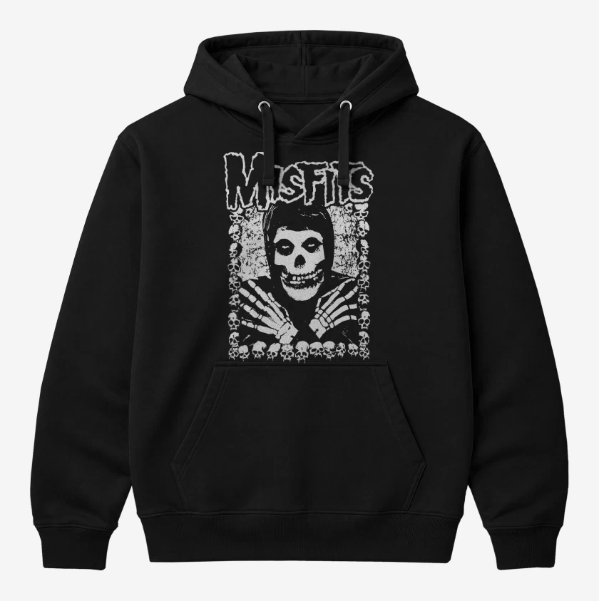 Polerón Canguro Misfits Crimson Skulls