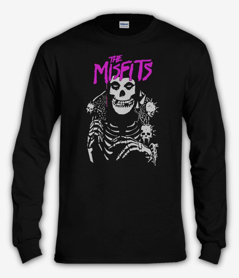 Polera manga larga Negro de Misfits Crimson Punk
